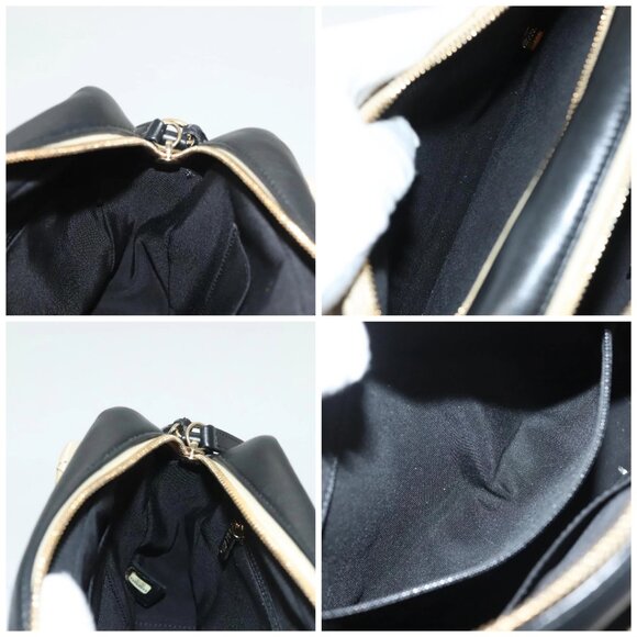 CHANEL Matelasse Chain Shoulder Bag Suede Ivory Gold CC Auth - Picture 16 of 16